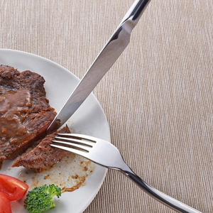 Cubiertos para restaurantes, juego de cubiertos plateados, cubiertos para restaurante, cubiertos para restaurante de hotel, suministros para restaurantes de hotel, acero espejado - Product Image 5