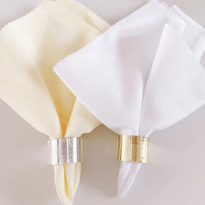 Anneaux de serviette décoratifs en métal de luxe pour table à manger, durables, écologiques, réutilisables, accessoires de table pour mariage, camping, hôtel - Product Image 4