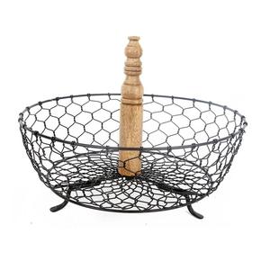 Panier à fruits en fer forgé le plus vendu, panier décoratif de table pour légumes, utilisations multiples dans la cuisine domestique, taille et forme personnalisables - Product Image 5