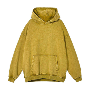 Hoodie en molleton doux, coupe oversize, collection streetwear contemporaine, fournisseur d'usine, hoodie délavé à l'acide - Product Image 4