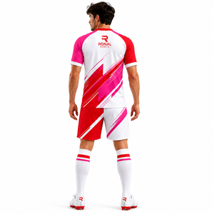 Ensemble de vêtements de football pour hommes, uniforme de football léger pour l'entraînement en équipe, les activités sportives et la compétition, en vente promotionnelle - Product Image 4