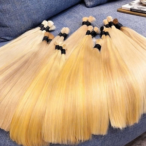 ผมแท้เวียดนามแบบขายส่ง ยี่ห้อ Rusahair สีบลอนด์ตรง เกรดเวอร์จิ้น  จัดเรียงเกล็ดผม  ซุปเปอร์ดับเบิ้ลดรอน  ไม่ผ่านการดัด  แบบเทปติด - Product Image 1