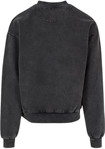 Sudadera para Hombre con Lavado Ácido y Efecto Desgastado, Estilo Vintage, Corte Holgado, Tejido Grueso, Estética Retro, Prenda Sostenible - Product Image 3