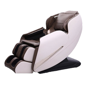 Poltrona massaggiante moderna in cuoio profondo Beige, sedia elettrica 8D, per tutto il corpo con riscaldamento a gravità Zero - Product Image 1