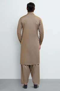 Ensemble Salwar Kameez pour Homme, Design Personnalisé 2026, Style Indien et Pakistanais, Kurta Pajama Coupe Classique Infroissable - Product Image 2
