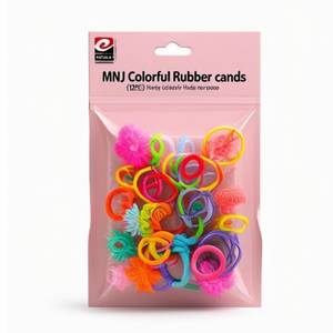 Elastici colorati Mnj, 12 pezzi, per capelli, elastici multicolori. - Product Image 2