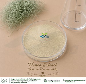 Hgo สารสกัดจาก Usnea ธรรมชาติบริสุทธิ์ (เกรดอาหาร) ข้อมูลจำเพาะ98% โซเดียม usnate (สารสกัดมาตรฐาน) - Product Image 1