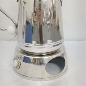 Base Calentadora Premium para Cafetera Árabe Dallah Plateada - Diseño Clásico 1L, Tetera Ecológica con Detalles de Mármol Blanco para Buffets y Eventos - Product Image 4