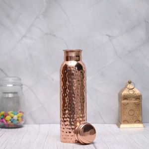 Bouteille cadeau en cuivre de luxe, vaisselle haut de gamme pour occasions spéciales, cadeaux de mariage, cadeaux d'entreprise, élégante. - Product Image 5