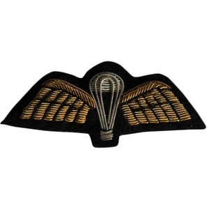 Gold Bullion Embroidered Parachute Wings <b>Patch</b> <b>Sew</b>-<b>On</b> Nonwoven Felt Irregular Shape Cloth Decoration - Product Image 2