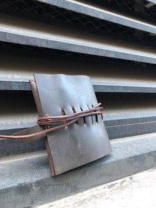 Eco Friendly Tanned Leather <b>Cable</b> Organizer Sustainable Cord Holder Wire Management Travel Tech Pouch Factory LCO-0094 - Product Image 2