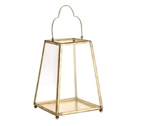 Classical Design Durable Metal & Glass Metal Candle <b>Lantern</b> With Matt <b>Gold</b> Finish Candle <b>Lantern</b> for Outdoor & Home Decor - Product Image 1