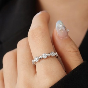 Anillo de Boda Clásico de Oro de 18K con Diamantes Naturales, Anillo de Eternidad con Diamantes para el Mercado de Canadá y Europa, Joyería Personalizada con MOQ Bajo - Product Image 2