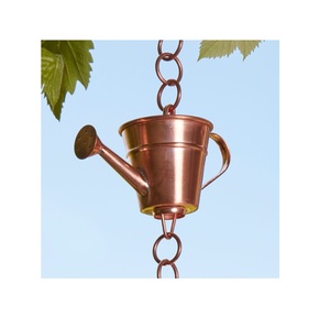 Elegante Cadena de Lluvia Metálica Decorativa, Sistema de Flujo de Agua para Jardín, Techo, Canaletas, Mejora del Paisaje Exterior - Product Image 1