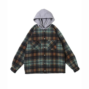 Vêtements streetwear en gros, fournisseur direct d'usine de vêtements de travail, chemises en flanelle à carreaux coupées et cousues à prix abordable, chemises de travail à carreaux - Product Image 6