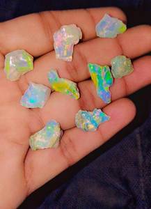 Natural Ethiopian Opal Rough <b>Large</b> Fire Opal Raw Crystal Wholesale Bulk Gemstone Jewelry Making Stone - Product Image 2