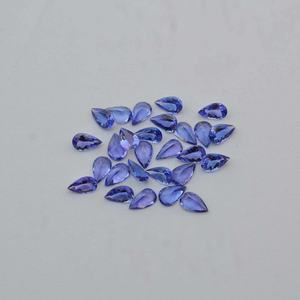 Pierre semi-précieuse naturelle Tanzanite bleue 3x4mm, taille poire facettée, en vrac, pour bijoux, vente en gros, pierre précieuse tendance, meilleure collection 2026 - Product Image 4