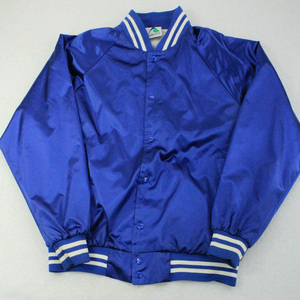 Satin Bomber Jacket OEM Custom Men's Casual Varsity Jacket Retro 80s Fashion Satin Starter Ribbed Elastic Cuff Winter - Product Image 4