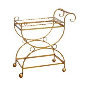 Handmade Restaurant 3 Tier Food <b>Serving</b> <b>Trolley</b> Admirable Design Silver Color Metal And Glass Tea <b>Serving</b> <b>Trolley</b> - Product Image 4