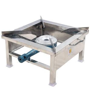 Cuisinière à gaz commerciale en acier inoxydable à brûleur unique, allumage manuel, GPL, encastrable pour cuisine extérieure d'hôtel - Product Image 2