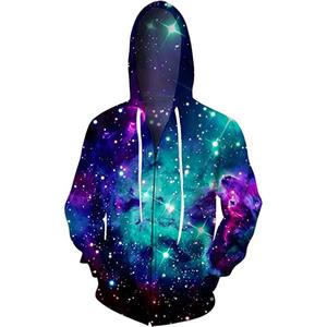 Sudadera con capucha clásica para hombre con cremallera y forro de lana cepillada para uso diario - Product Image 1