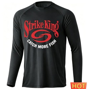 Herren Langarm-Angelhemd Leistungsstarkes Sportshirt Schnelltrocknend Atmungsaktiv Sonnenschutz Outdoor-Angelbekleidung Maßgeschneiderte Kleidung - Product Image 3