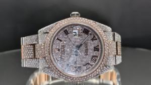 Montre tendance de style hip-hop en moissanite, fabriquée en acier inoxydable, collection de montres de marque unisexe, cadran analogique à quartz - Product Image 2