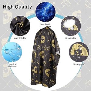 Capa Profesional Ecológica de Poliéster Impermeable para Corte de Cabello, para Uso en Salón de Belleza y Barbería - Product Image 2
