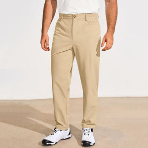 Pantalon de golf pour homme taille haute avec plusieurs poches, séchage rapide, décontracté, taille élastique avec cordon de serrage, idéal pour les voyages ou le travail - Product Image 3