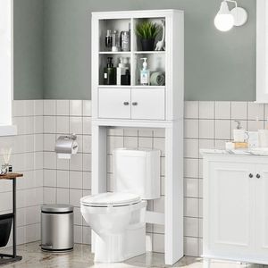 Mobiletto da bagno sopra il WC con 4 scomparti aperti e ripiani - Product Image 2