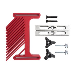 Kit de guide de sécurité anti-recul pour le travail du bois avec barres extensibles pour rainures de coupe et vis pour rainures en T - Product Image 2