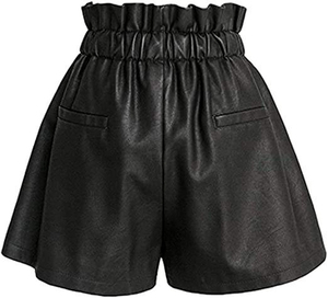 Women's High Waist Faux Leather Mini Pencil <b>Skirt</b> With Front Zipper Solid Black Sexy Club Style - Product Image 3