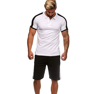 Conjunto de Camiseta Polo y Pantalones Cortos para Hombre, Traje de Verano de 2 Piezas, Chándal Informal de Moda, Traje Polo de Manga Corta - Product Image 3