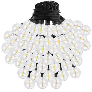 Guirlande lumineuse LED extérieure en forme de globe, options 25FT/50FT, 25 ampoules pour lampes décoratives de jardin et de terrasse - Product Image 2