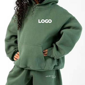 Sudaderas con capucha para niñas, más vendidas, gruesas, cálidas, de invierno, estilo oversize, casuales, de color liso, personalizadas, para niños. - Product Image 1
