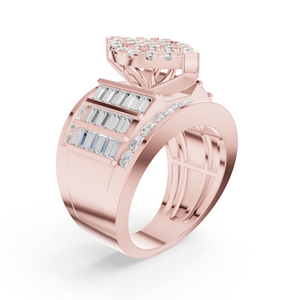 Anillo de Compromiso para Mujer Aurum Diam AURG-131 con Diamante Sintético Cultivado en Laboratorio, Corte Brillante, Color E, Certificado EGL, Plata 925, Lujoso - Product Image 5