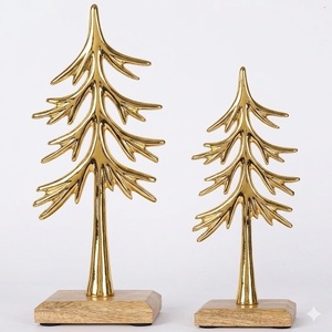 Sculpture d'arbre en métal de luxe, décoration de table, figurine forestière moderne, décoration pour la maison, le salon, le bureau, fabricant - Product Image 5