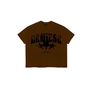 High Quality 250GSM 100% Cotton Dobby T Shirt Unisex Slim Fit Blank Front Logo Formal Breathable Eco-Friendly - Product Image 3