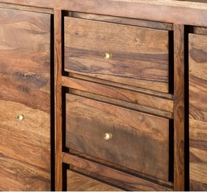 Indian Solid wood Dining Room <b>Storage</b> Cabinet Rustic Wooden <b>Console</b> <b>Table</b> Heavy Duty Home Furniture | Jodhpur Handicraft - Product Image 4