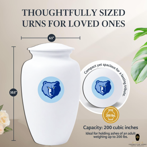 Sports Fan European Style Cremation Urn Bear <b>Mascot</b> Design Memorial for Adult Ashes Eco-Friendly - Product Image 4