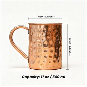 Stylish Copper Mule <b>Mug</b> Perfect for Moscow Mule Cold Coffee and Refreshing Drinks from Indian Manufacturer and Supplier - Product Image 2