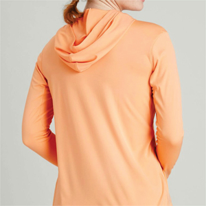 T-shirt à manches courtes orange pour femme avec logo, séchage rapide, tricoté, décontracté, printemps-été, 100% coton biologique, écologique - Product Image 4