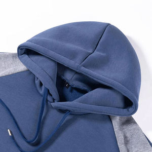 Latest Design Best Quality Men's Hooded Athletic Tracksuit Casual 2 Pieces Color Block Hoodies and Sweatpants <b>Set</b> - Product Image 4