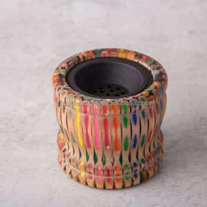 Brûleur d'encens en bois de santal de luxe fait à la main, design personnalisé pour usage religieux, Ramadan, Eid, décoration de maison arabe, 100% naturel - Product Image 2