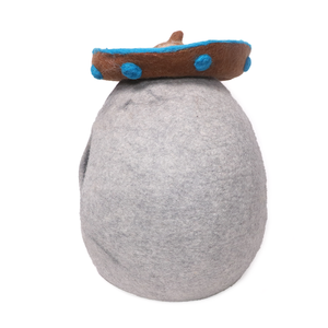 Niche ronde en feutre pour chat, vente en gros, fournisseur de lits pour chat en laine - Product Image 4