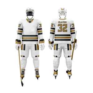 Nouvelle tenue de hockey sur glace pour hommes adultes, personnalisable, imprimée, respirante, 100% polyester, légère, manches longues, confortable - Product Image 2