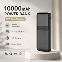 Banco de Energía Certificado de 10000 mAh, Cargador Portátil de Carga Rápida, CE RoHS FCC KC SAA, Venta al Por Mayor de Fábrica, Suministro con Logotipo Personalizado