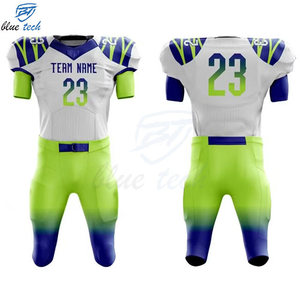 High Quality Custom American Football Uniform Set Sublimation Print Short Jersey Pants Team Wear OEM UV Protection Breathable - Product Image 6