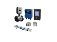 Ultrasonic Clamp-On Flow Meter for Water Pipeline Measurement OEM Portable IP66 LCD Display High Temperature Alarm 1% Accuracy