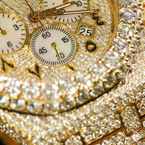 Reloj de Lujo para Hombre de 20 mm, de Acero Inoxidable, con Cuarzo, Estilo Ejecutivo/Moda, Esfera con Cristales de Moissanita, Cristal con Incrustaciones de Diamantes, ETA 41 mm - Product Image 4